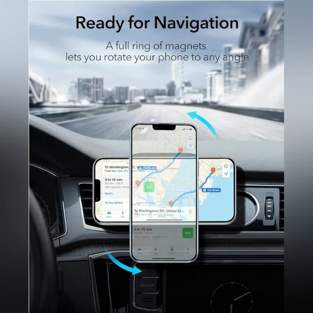 Magnetic wireless car charger for i phones 15/14/13/12
